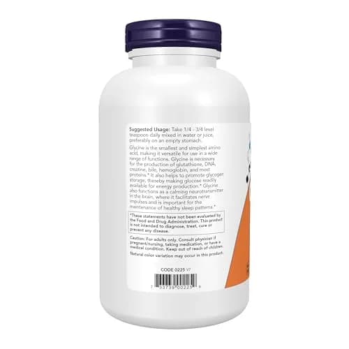 NOW Foods Glycine Pure Powder 908 g (2 lb) | Promotes Restful Sleep & Neurotransmitter Support thumbnail 3