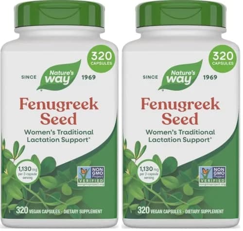 Nature's Way Fenugreek Seed Supplement, 640 Capsules | Traditional Lactation & Digestion Support thumbnail 1