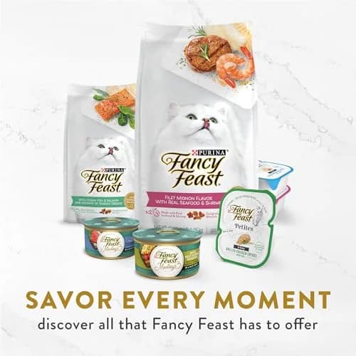 Fancy Feast Appetizers Light Meat Tuna & Scallop Cat Food Topper 1.1 oz Trays (Pack of 20) | Grain-Free Broth for Cats thumbnail 6