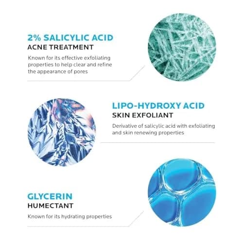 La Roche-Posay Effaclar Medicated Acne Face Wash 2 x 201ml (6.8 Fl Oz) | Dermatologist Tested for Oily & Sensitive Skin thumbnail 3