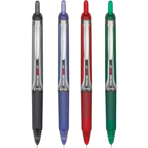 PILOT Precise V5 RT Rolling Ball Pens, 4 Count (Pack of 2) | Extra Fine Point 0.5mm, Black/Blue/Red/Green thumbnail 6