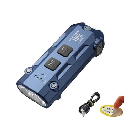 Nitecore TIP3 Rechargeable Keychain Flashlight Blue 720 Lumens | Triple Color Temperature EDC Light thumbnail 1