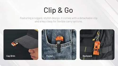 Nitecore TIP3 Rechargeable Keychain Flashlight Blue 720 Lumens | Triple Color Temperature EDC Light thumbnail 8