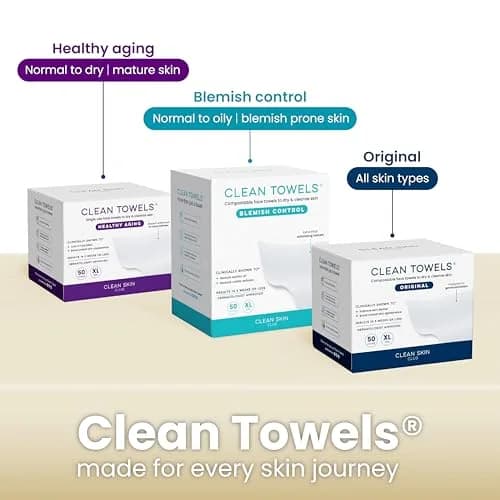 Clean Skin Club Bamboo Viscose Clean Towels XL 100 Count (2-Pack) | USDA Biobased Disposable Face Towels thumbnail 9