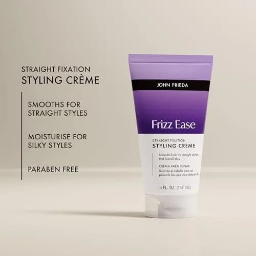 John Frieda Frizz Ease Straight Fixation Styling Creme 148ml (5 fl oz) | Anti-Frizz & Heat Protection thumbnail 4