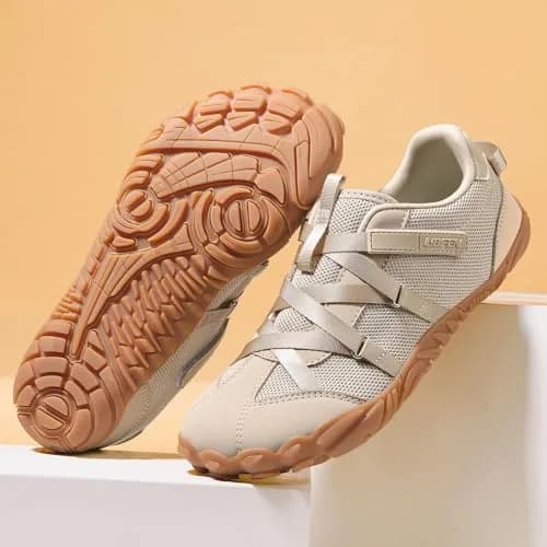 UBFEN Women's Barefoot Shoes Minimalist Wide Toe Box Zero Drop Sneakers Khaki 25.4 cm (10 in) thumbnail 4
