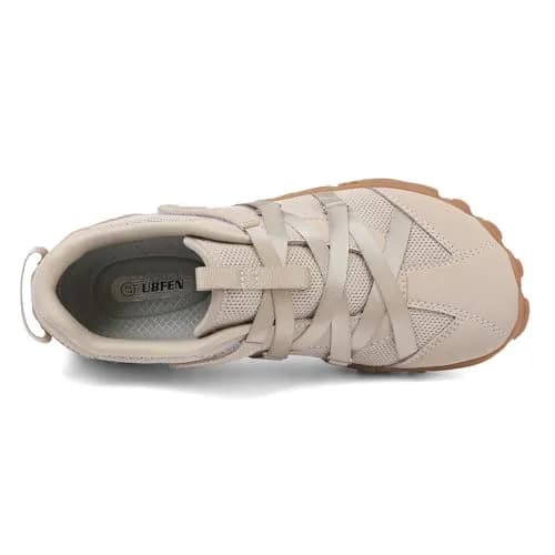UBFEN Women's Barefoot Shoes Minimalist Wide Toe Box Zero Drop Sneakers Khaki 25.4 cm (10 in) thumbnail 7