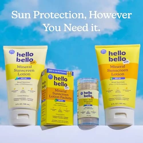 Hello Bello Baby Mineral Sunscreen Stick SPF 50 29.57ml (1oz) | Broad Spectrum UVA/UVB Protection thumbnail 8