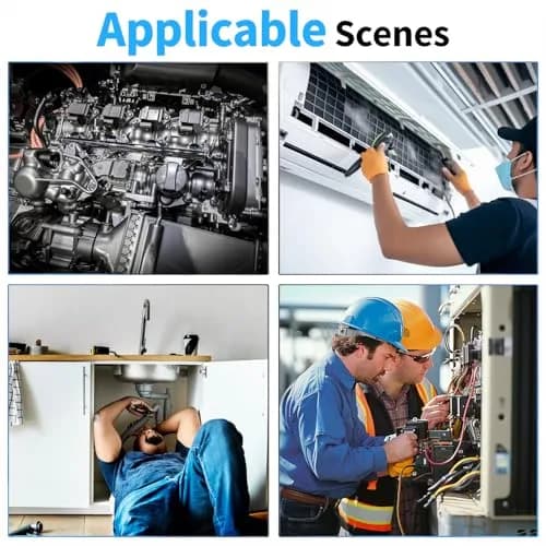 COOVIE Endoscope Camera with Light 1920P HD Dual-Lens | 16.4ft Semi-Rigid Waterproof Inspection Tool thumbnail 7