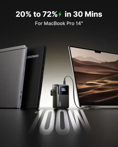 INIU Laptop Power Bank 25000mAh 100W | Travel-Ready Fast Charging Power Station thumbnail 4