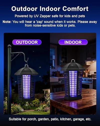 WowCatch LED Bug Zapper Outdoor 4200V Weatherproof IPX4 | Effective Mosquito & Fly Control thumbnail 8