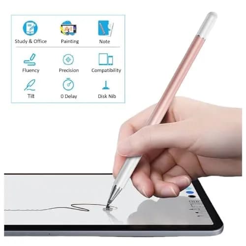 RKItE Stylus Pen for Samsung Galaxy Tab A9+/A8/A7/A7 Lite, iPad, All Touch Devices (Blue) | High Sensitivity & Precision Metal Stylus thumbnail 3