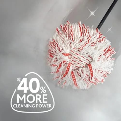 O-Cedar EasyWring Spin Mop System Bundle with 3 Mop Heads, PACS, Gloves & Sponges | 20cm (7.87in) W x 20cm (7.87in) H x 12cm (4.72in) L thumbnail 8
