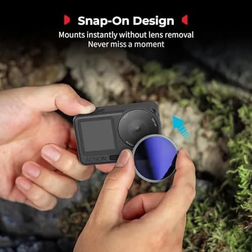 SmallRig ND32 Filter for DJI Osmo Action 6 43mm (1.7in) | Snap-On Neutral Density Filter with Lens Cover thumbnail 6