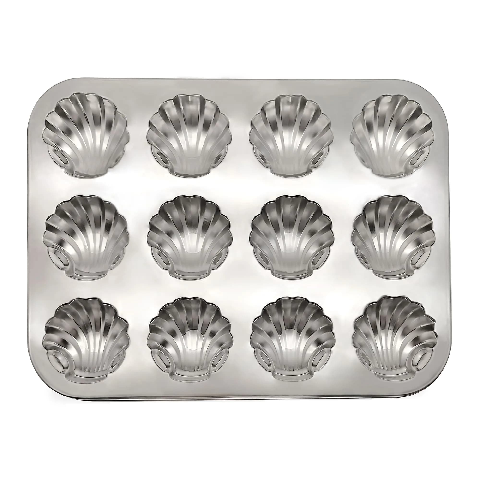 Fox Run Mini Madeleine Pan, 20-Cup, Non-Stick | Even Heat Transfer & Easy Release — Stainless Steel