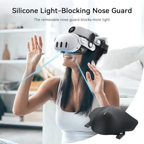 AMVR FC4L Facial Interface with Knob Adjustment for Meta Quest 3 — Black, 1-Pack | Improves Comfort & FOV thumbnail 7