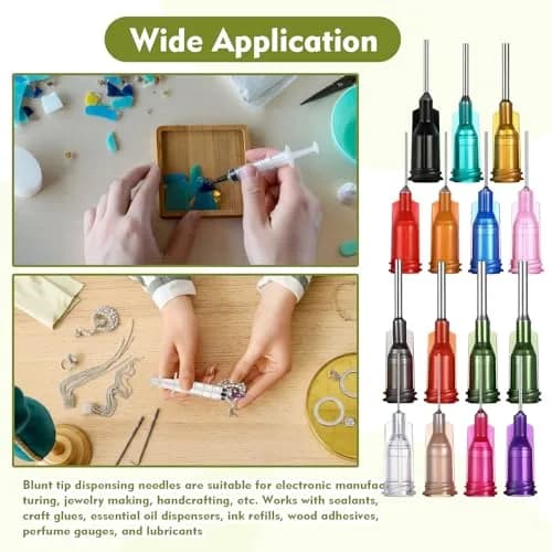 Honoson 150 Pcs Blunt Tip Needles 1/2 Inch Luer Lock, Multicolor | 14G-27G Gauge Range thumbnail 5
