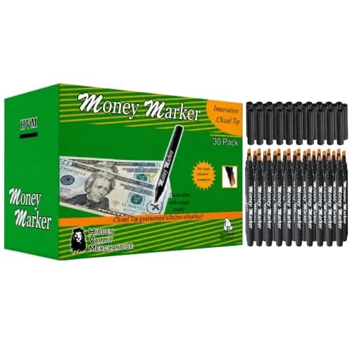 HVM Counterfeit Money Detector Pen (30 Pack) | Detect Fake Bills with Special Ink thumbnail 1