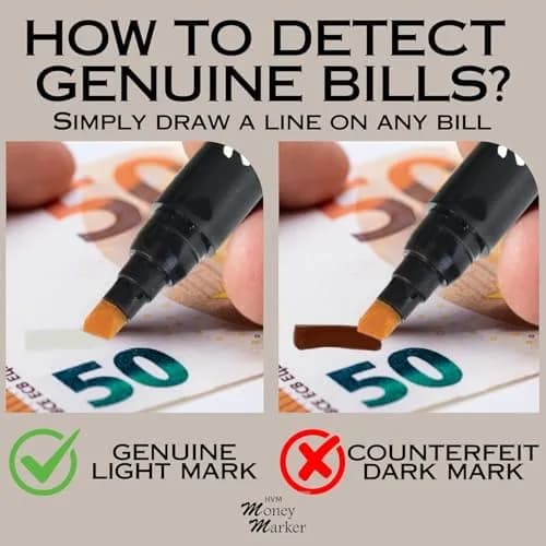 HVM Counterfeit Money Detector Pen (30 Pack) | Detect Fake Bills with Special Ink thumbnail 4