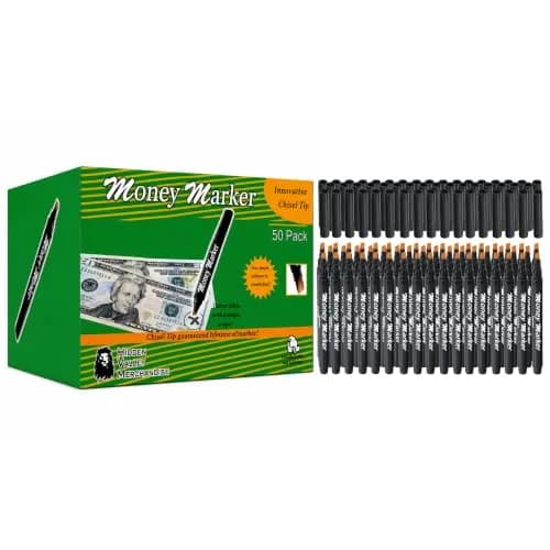 HVM Counterfeit Money Detector Pen (50 Pack) | Detect Fake Bills with Special Ink thumbnail 1