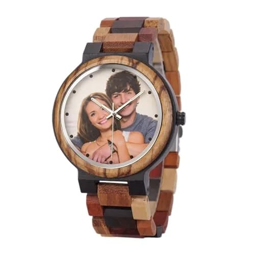 BOBO BIRD Custom Wood Watch for Women & Men | Natural Wood & Mixed Materials, Week & Date Display thumbnail 1