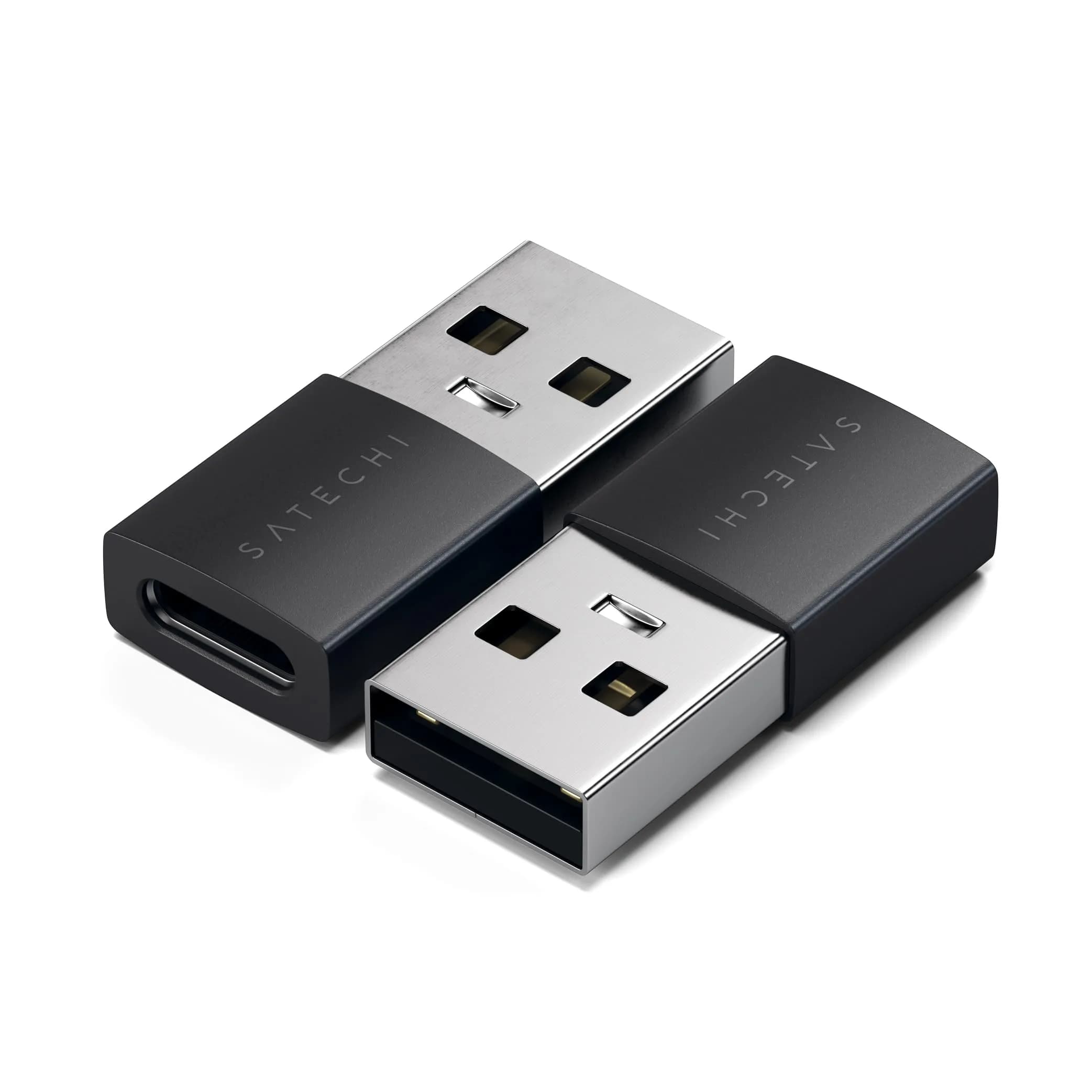 Satechi USB-A to USB-C Adapter (2-Pack) 10Gbps | Space Black - main product image
