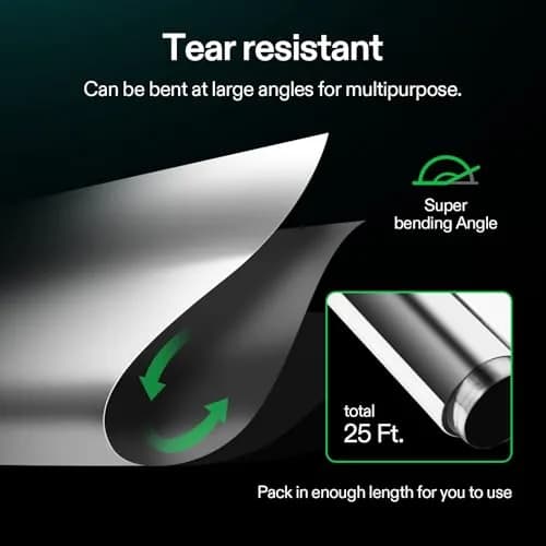 VIVOSUN Highly Reflective Mylar Film Roll 4FT x 25FT | 95% Reflectivity Grow Tent Liner thumbnail 2