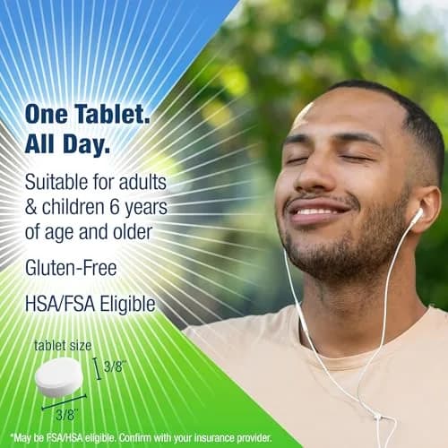 Contac Allergy Relief Tablets, Loratadine 10 mg | 300 Count, Non Drowsy, 24-Hour Allergy Relief thumbnail 4