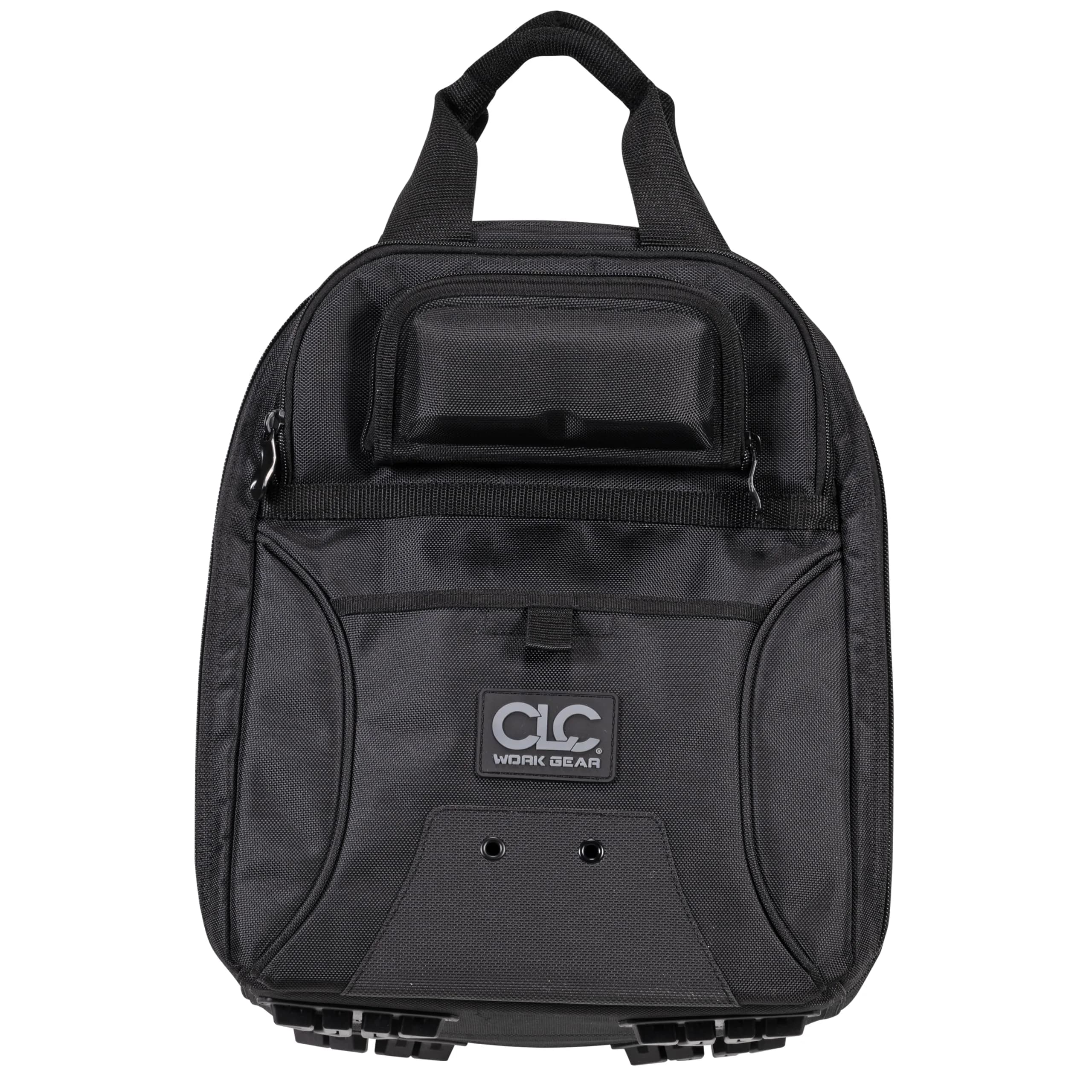 Custom Leathercraft 36-Pocket Tool Backpack Heavy-Duty Ballistic Polyester with Laptop Compartment & Reinforced Glasses Case