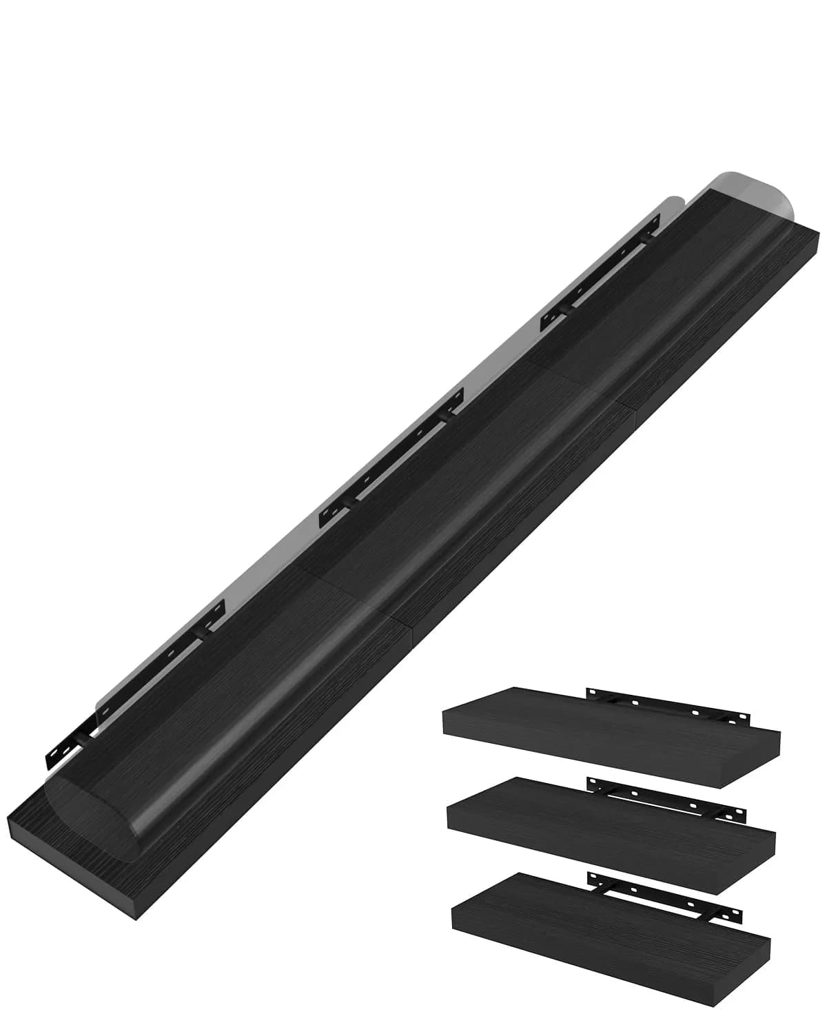 WALI Black Soundbar Mount for Sonos Arc & Arc Ultra, Set of 3 | Heavy Duty 10.2 kg (22 lbs) Capacity - main product image