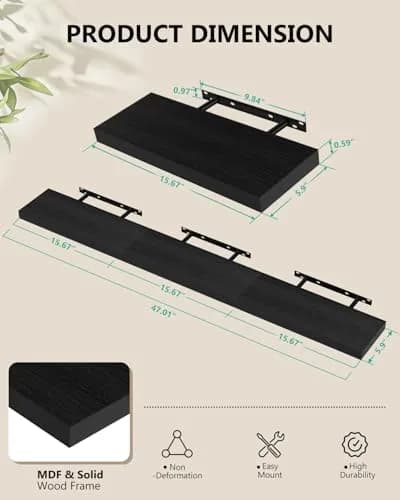 WALI Black Soundbar Mount for Sonos Arc & Arc Ultra, Set of 3 | Heavy Duty 10.2 kg (22 lbs) Capacity thumbnail 6