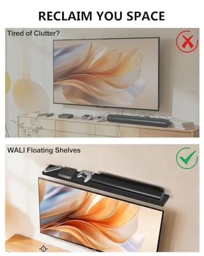 WALI Black Soundbar Mount for Sonos Arc & Arc Ultra, Set of 3 | Heavy Duty 10.2 kg (22 lbs) Capacity thumbnail 8