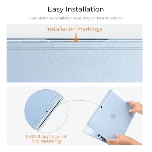 EooCoo Reinforced Anti-Crack Case for MacBook Air 13 inch | Slim, Shockproof & True-to-Device thumbnail 3