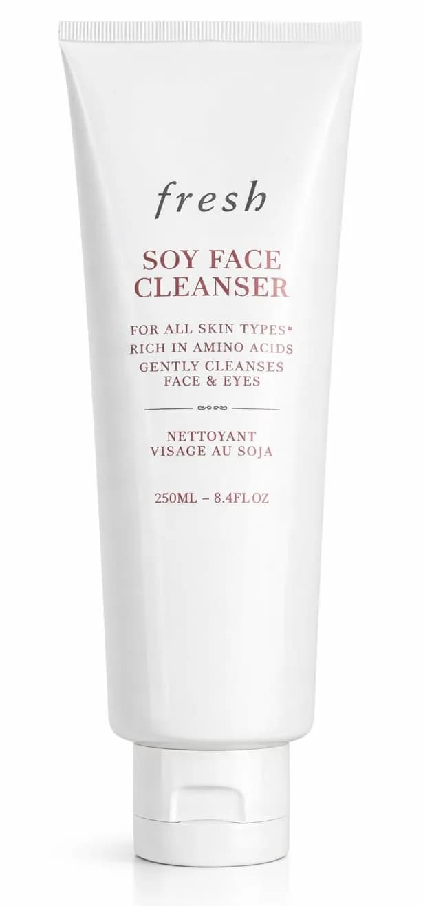 Fresh Soy Face Cleanser Gel 150ml (5.1 Fl Oz) | Gentle Daily Cleanser for All Skin Types — White