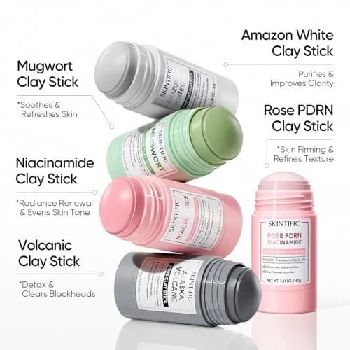 SKINTIFIC Rose PDRN Clay Mask Stick with Niacinamide & Alpha-Arbutin 30g (1.06 oz) | Deep Pore Cleansing for Oily & Dull Skin thumbnail 9