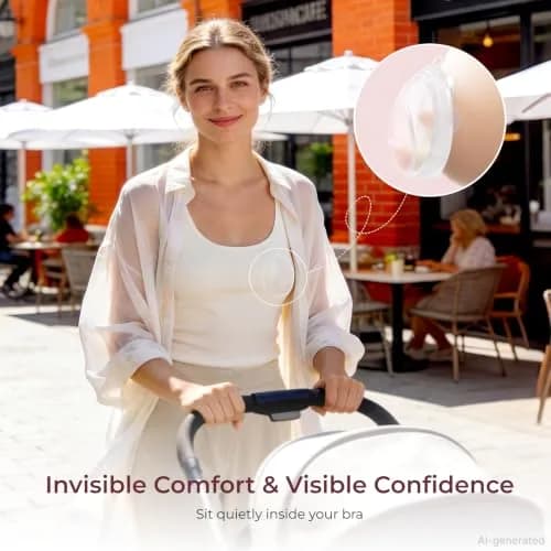 Momcozy Discreet Comfort Collector 1 oz (30 ml) | Passive Milk Catcher for Nursing Bras thumbnail 3