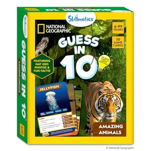 Skillmatics Guess in 10 National Geographic Animals Game | Educational Card Game for Ages 6+ thumbnail 9