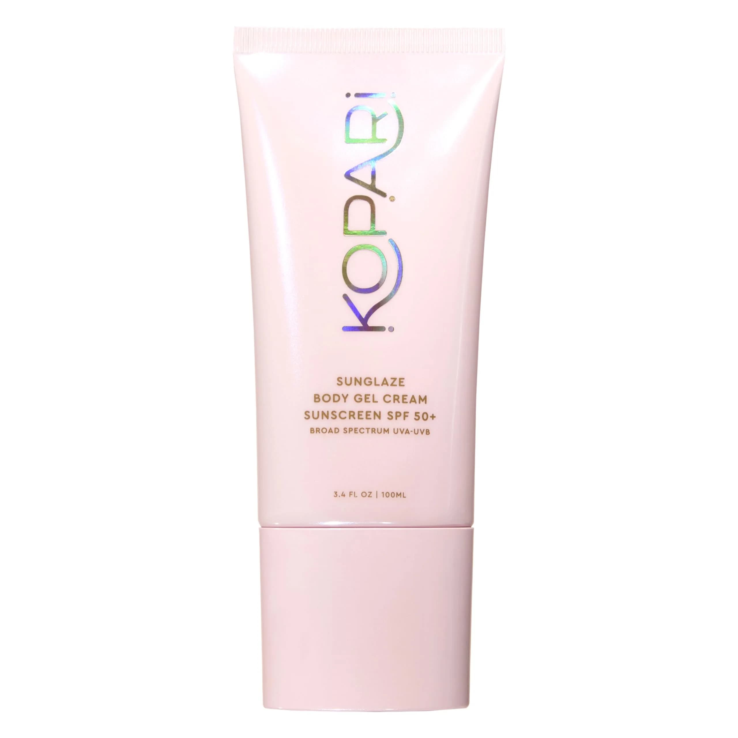 Kopari Rose Gold Sunglaze Sheer Body Mist Sunscreen SPF 42, 156 g (5.5 oz) | Broad Spectrum UVA/UVB Protection — Pink