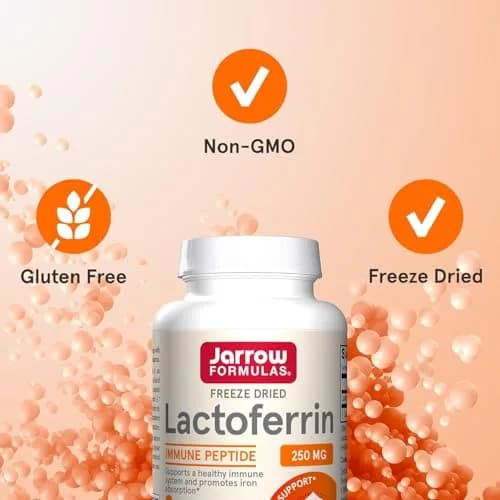 Jarrow Formulas Lactoferrin Immune Support 250 mg Capsules | 120 Count (Pack of 2) thumbnail 5