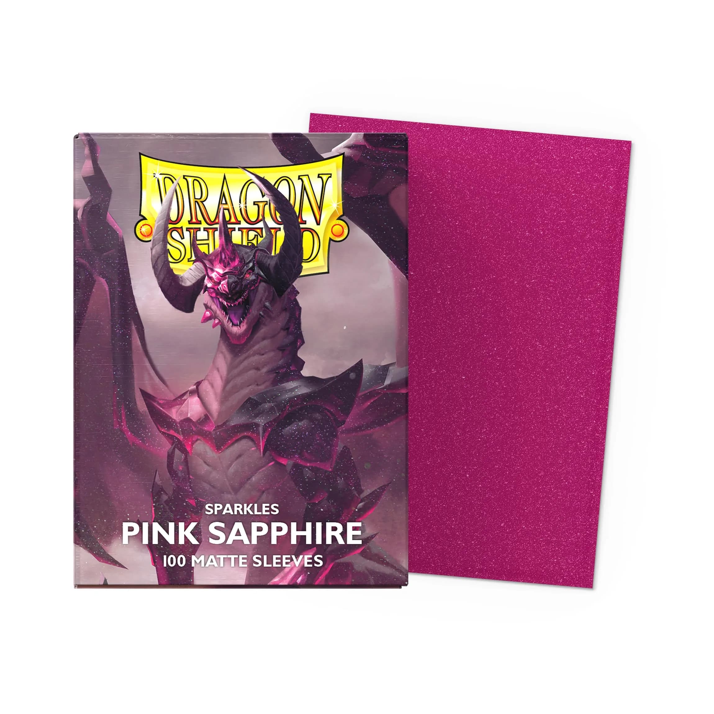 Dragon Shield Pink Sapphire Matte Card Sleeves (100 CT) | Standard Size TCG Protection thumbnail 2