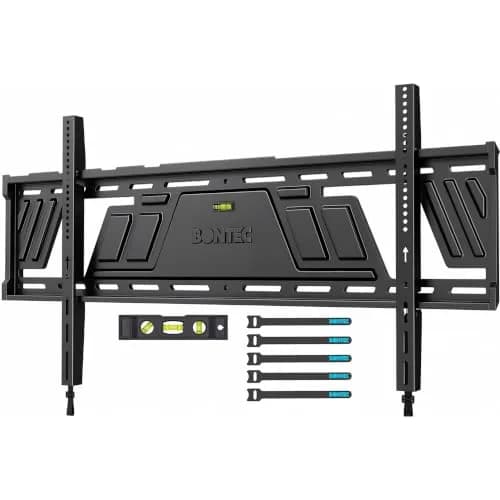 BONTEC Heavy Duty Fixed TV Wall Mount 43-100 Inch TVs, 220 lbs Capacity, VESA 800x600mm | Secure One-Piece Steel Bracket for Large Screens thumbnail 1