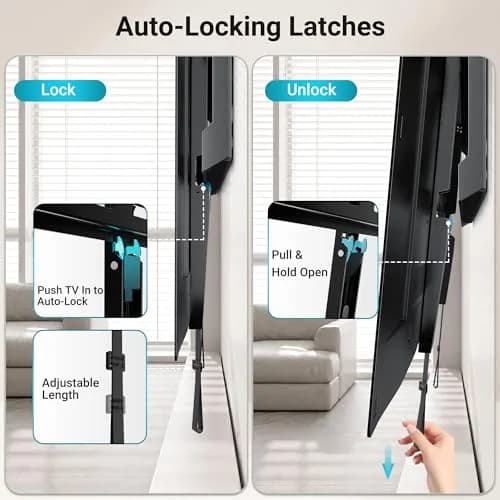 BONTEC Heavy Duty Fixed TV Wall Mount 43-100 Inch TVs, 220 lbs Capacity, VESA 800x600mm | Secure One-Piece Steel Bracket for Large Screens thumbnail 6