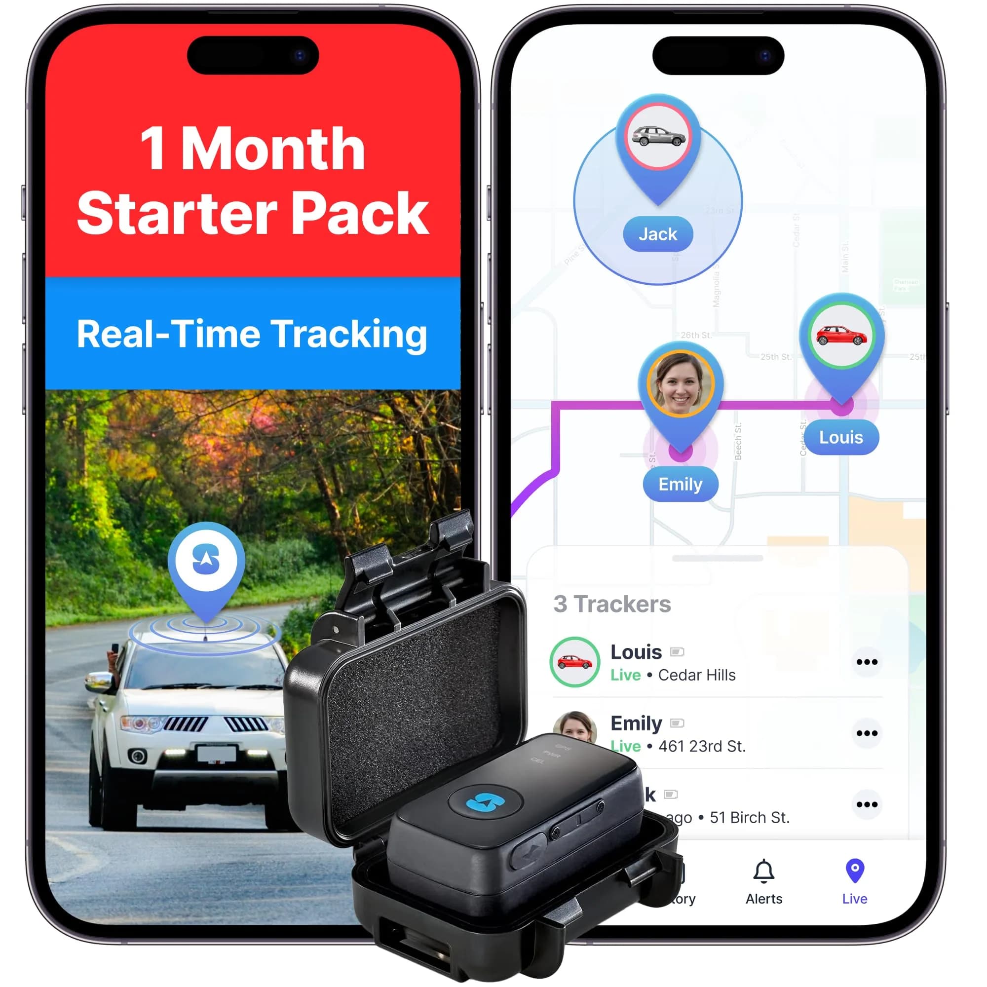 Spy Tec GPS Tracker for Vehicles & Kids, Mini Waterproof Magnetic Real-Time | Compact, Waterproof & Global Coverage — Starter Kit (1st month included)