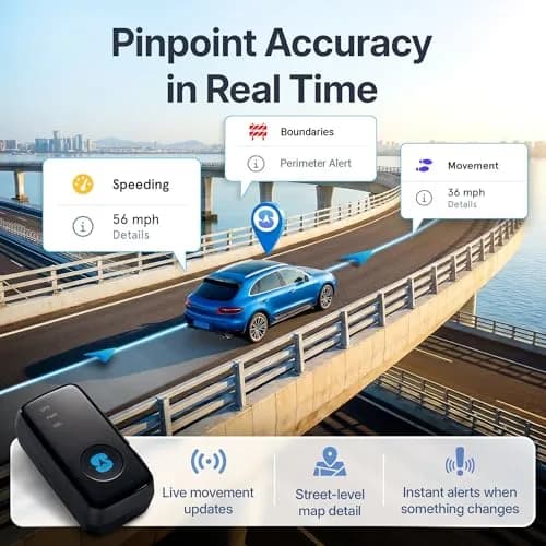 Spy Tec GPS Tracker for Vehicles, Magnetic Case, 1-Month Service Included | Compact, Weatherproof & Global Coverage thumbnail 3