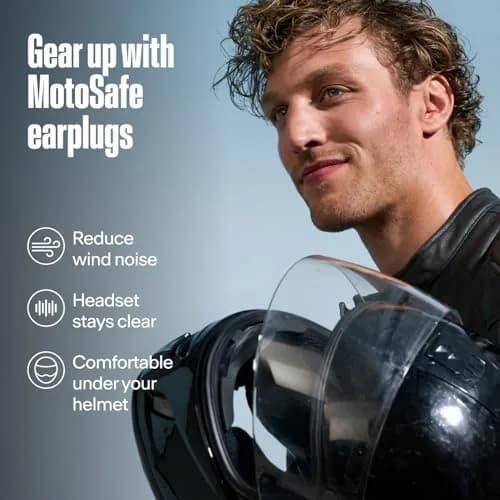 Alpine MotoSafe Sport Earplugs | 20dB SNR Wind Noise Reduction for Motorcycling thumbnail 2