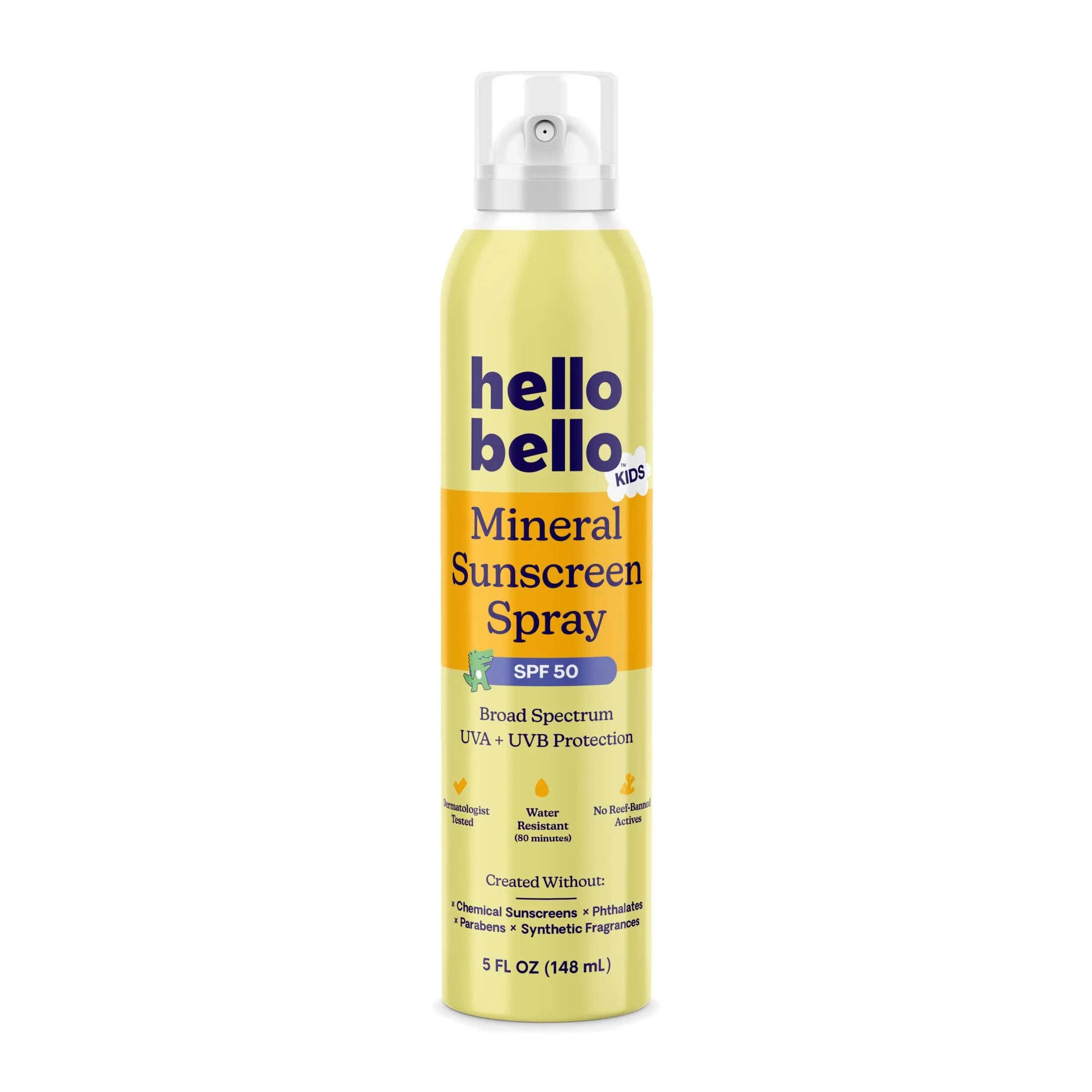 Hello Bello Kids Mineral Sunscreen Lotion SPF 50 | 148ml (5oz) | Gentle, Chemical Sunscreen-Free Protection — Kids Sunscreen Spray - 50 SPF