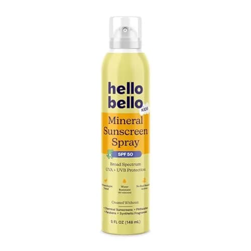 Hello Bello Kids Mineral Sunscreen Spray SPF 50 142g (5 fl oz) | Broad-Spectrum UVA/UVB Protection thumbnail 1