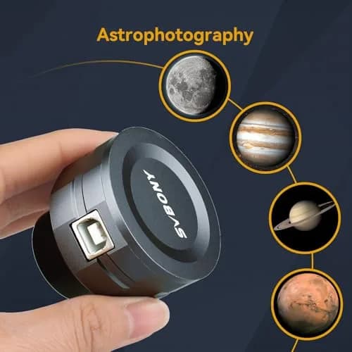 SVBONY SV105 Telescope Camera with UHC Filter | USB 2.0 IMX307 CMOS Color Astrophotography Camera for Beginners thumbnail 8