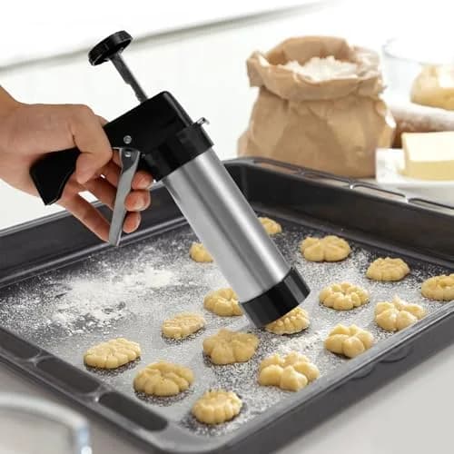 bigjvbfv Churro Maker Machine with 3 Tips & Filling Bag | Stainless Steel, Black (22x15x5.6 cm) thumbnail 7