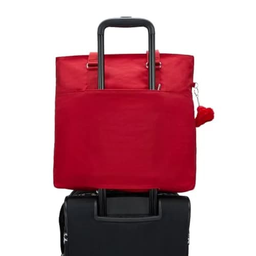 Kipling Women's India Tote Bag Ruby Red | Laptop Compartment, Trolley Sleeve, 25L Capacity thumbnail 6